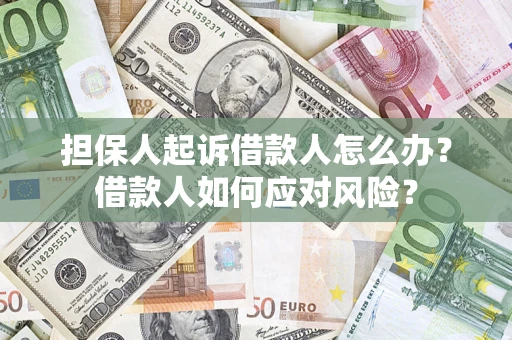 北京担保人起诉借款人怎么办？借款人如何应对风险？